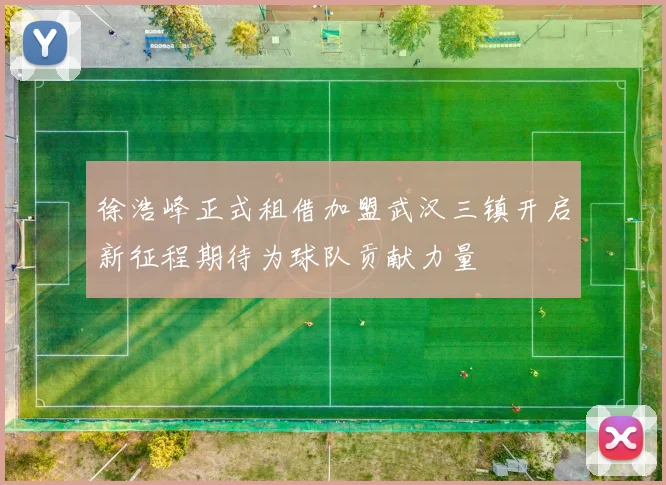 徐浩峰正式租借加盟武汉三镇开启新征程期待为球队贡献力量